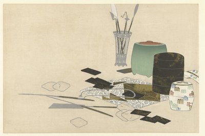Tütsü malzemeleri Bin Ot (dizi başlığı) Chigusa (dizi adı) by Kamisaka Sekka