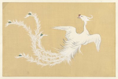 beyaz anka kuşu Hakuho Yüz Dünyanın Çiçekleri (dizi adı) Momoyogusa (dizi adı) by Kamisaka Sekka
