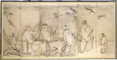 Shang Dağı'nın Dört Büyükleri by Kanō Tan’yū