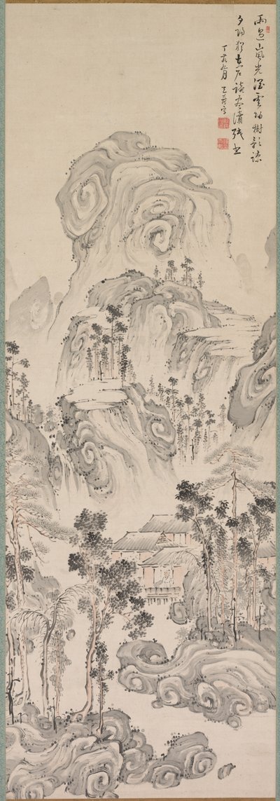 Manzara, 1767. by Kan Tenju