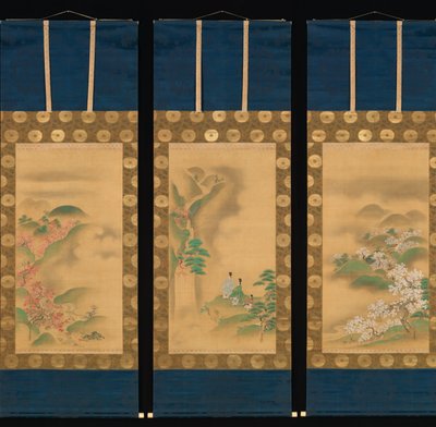 Nunobiki Water Fal, ayrıca şans t Yoshino, plan d Tatsuda River, af hand r 1709. by Kanô Yôboku Tsunenobu
