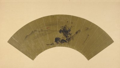 Nehir ve kızıl güneş, Edo dönemi, 19. yüzyılın başları. by Kano Isen