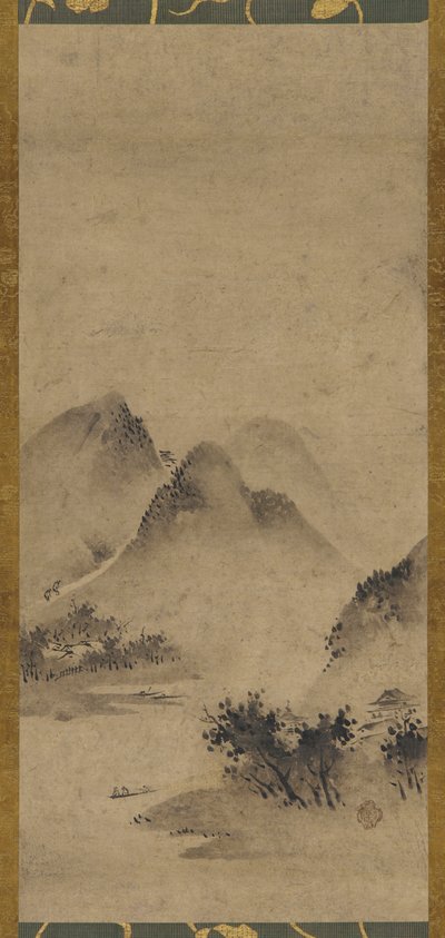Manzara, Muromachi dönemi, 16. yüzyıl. by Kano Motonobu
