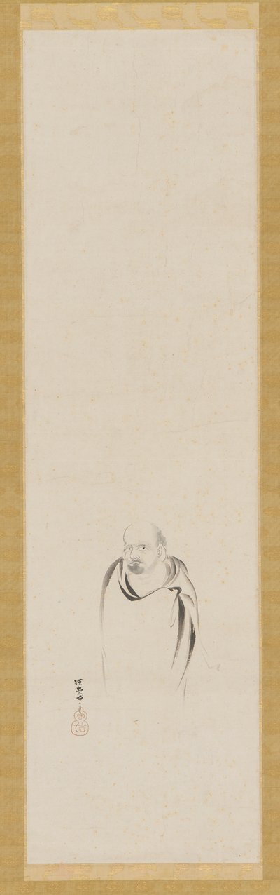 Bodhidharma, Edo dönemi, 17. yüzyıl. by Kanō Tan’yū