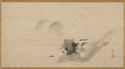Peyzaj, Edo dönemi, 17. yüzyıl. by Kanō Tan’yū