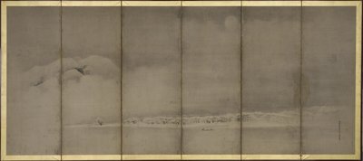 Fuji Dağı ve Matsubara Noktası, Ekranlar by Kano Tanyu