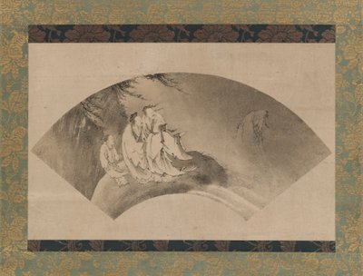 Bir Bulutta Uçan Resshi, 16. yüzyıl. by Kano Yukinobu