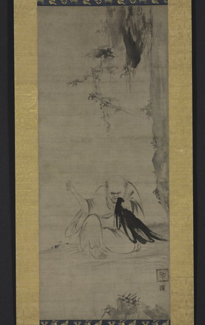 Choyo: Sabah Güneşi Altında Keşiş Dikişi, c.1350 veya öncesi by Kaō