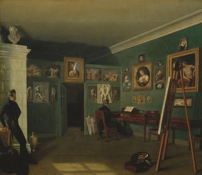 Ressamlar Atölyesi, 1830 by Kapiton Selentsov