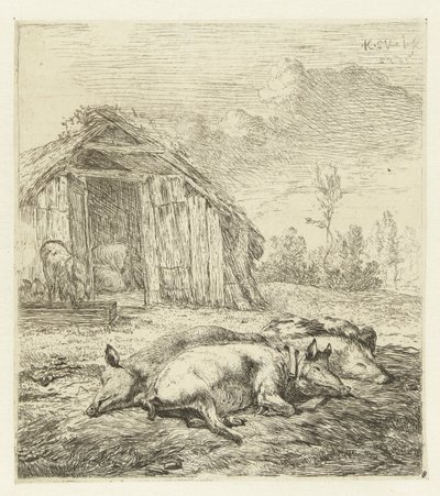 Bir kalem için üç domuz Hayvanlar (dizi adı) by Karel Du Jardin