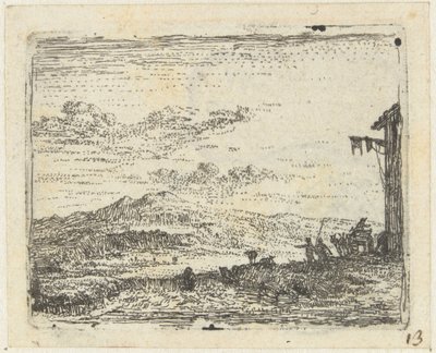 Inn'de vagonlu İtalyan manzarası Küçük manzaralar (dizi başlığı) by Karel Du Jardin