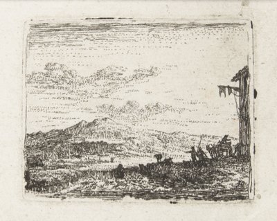 Inn'de vagonlu İtalyan manzarası Küçük manzaralar (dizi başlığı) by Karel Du Jardin