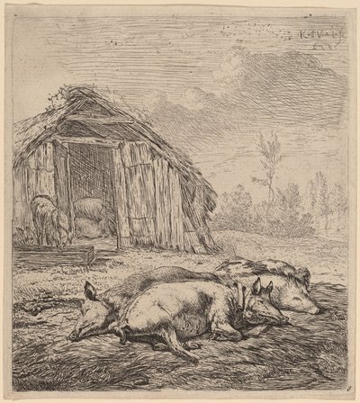 üç domuz by Karel Dujardin