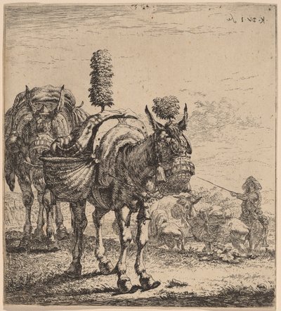 iki katır by Karel Dujardin