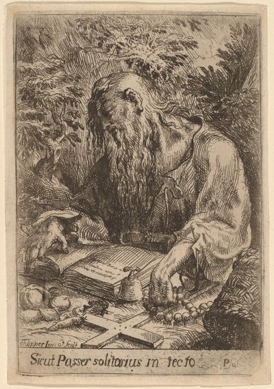 Bir Münzevi Aziz by Karel Frantisek Töpper