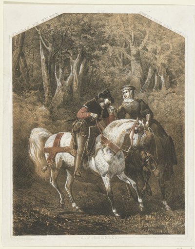 Floris V ve Agnes van der Sluis, yaklaşık 1270-1280 Beşinci Floris / Agnes van der Sluis by Karel Frederik Bombled