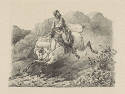 At sırtında kaçan asker by Karel Frederik Bombled