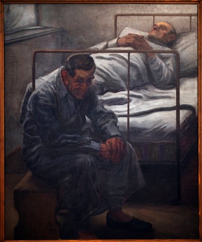 Hastane. Resim Karel Myslbek (1874-1915), Tuval Üzerine Yağlıboya 1910. Çek Sanatı 20. yüzyıl. Veletrzni Sarayı (Fuar Sarayı), Prag (Çek Cumhuriyeti). by Karel Myslbek