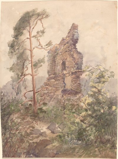 Harabe ile Peyzaj by Karel Vitezslav Masek