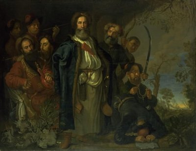 Kopenhag'ı ziyaret eden bir Tatar büyükelçiliği by Karel van III Mander