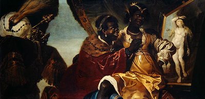 Hydaspes ve Persina daha önce bir Andromeda resminde (tuval üzerine yağlı boya) by Karel van III Mander