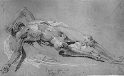 yalancı erkek modeli by Karel van III Mander