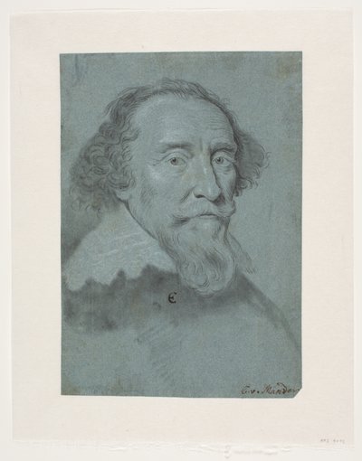 Erkek portresi. Henrik, Bergh Kontu. by Karel van III Mander