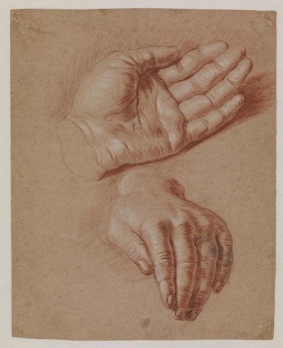 İki elin çalışmaları. by Karel van III Mander