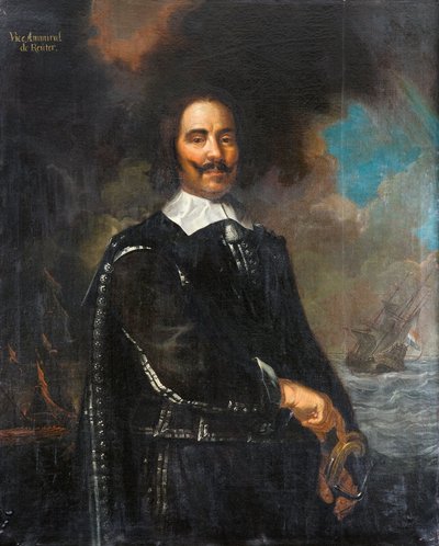 Koramiral de Ruyter by Karel van III Mander