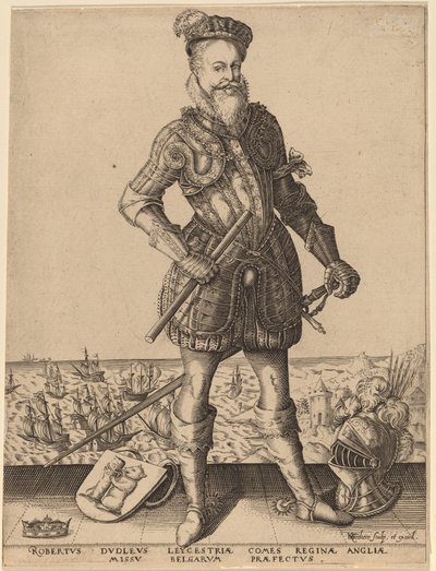 Robert Dudley, Leicester Kontu by Karel van Sichem after Christoffel