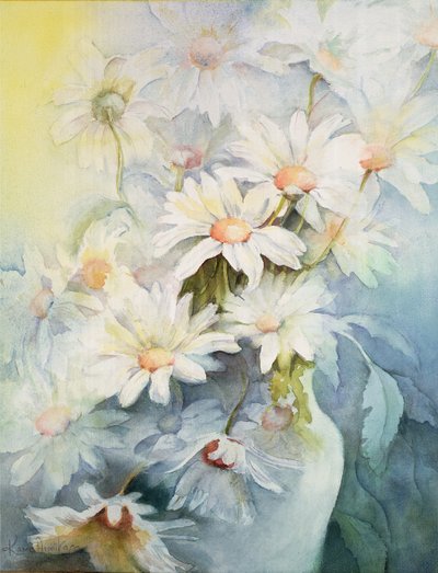 Krizantem, Kar Başlığı by Karen Armitage