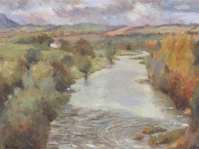Tweed Nehri, Roxburghshire, 1995 by Karen Armitage