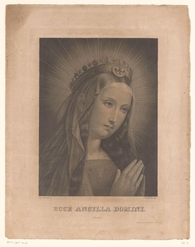 maria barakada Ecce ancilla etki alanı (nesnenin başlığı) by Karl Barth