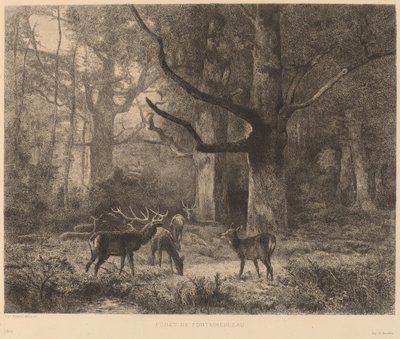 Fontainebleau Ormanı by Karl Bodmer