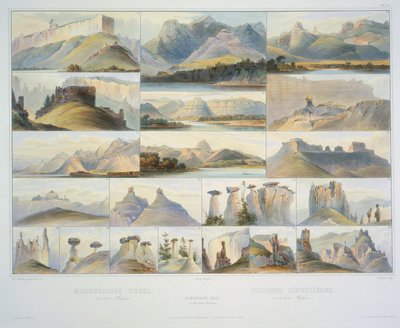 F. Salathe tarafından oyulmuş Yukarı Missouri