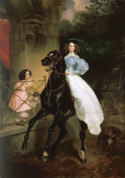 Rusça: "Atkadın" Atkadın by Karl Bryullov