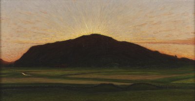 gün batımı sonrası kızdırma, 1909 by Karl Fredrick Nordstrom
