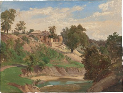 Pedernales Nehri üzerinde by Karl Friedrich Hermann Lungkwitz