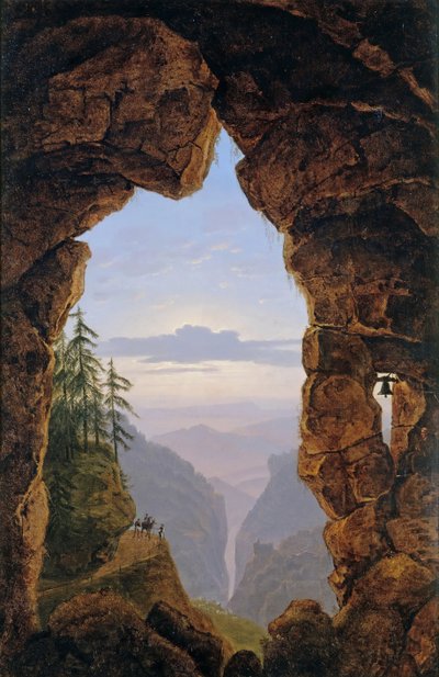 Kayalardaki Kapı, 1818. by Karl Friedrich Schinkel