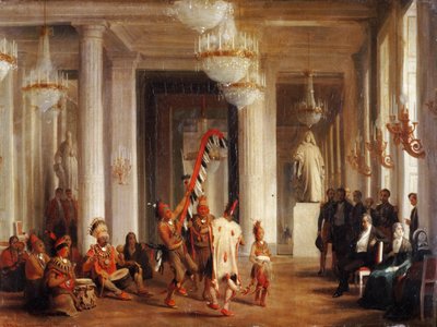 Ressam George Catl tarafından sunulan Tuileries