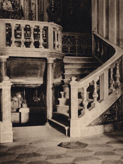 Yeremya Mağarası (s/b fotoğraf) by Karl Grober
