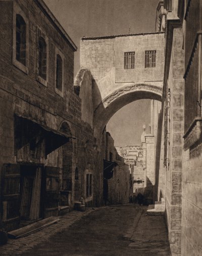 Kudüs, Ecce Homo-Arch (s/b fotoğraf) by Karl Grober