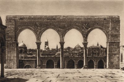 Kudüs, Tapınak Yeri (s/b fotoğraf) by Karl Grober