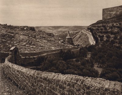Kudüs, Kidron Vadisi Manzarası (s/b fotoğraf) by Karl Grober