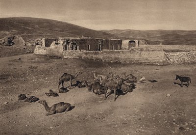Khan, İyi Samiriyeli Meselinin Sahnesi (s/b fotoğraf) by Karl Grober