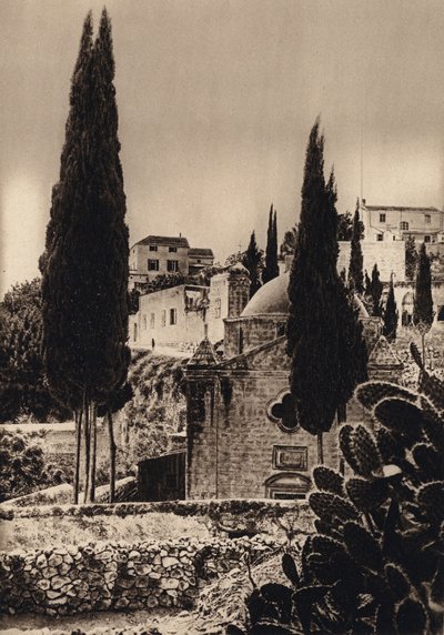 Nasıra, Müjde Kilisesi (s/b fotoğraf) by Karl Grober