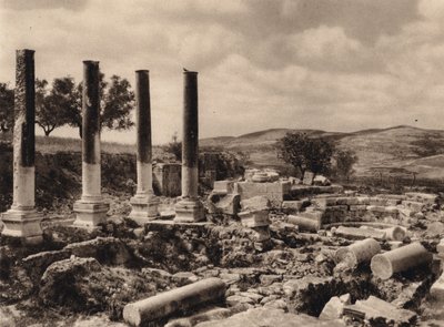 Samiriye, Herod Sarayı Harabeleri (s/b fotoğraf) by Karl Grober