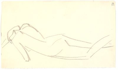 Ayakta duran model, arkadan bakıldığında by Karl Isakson