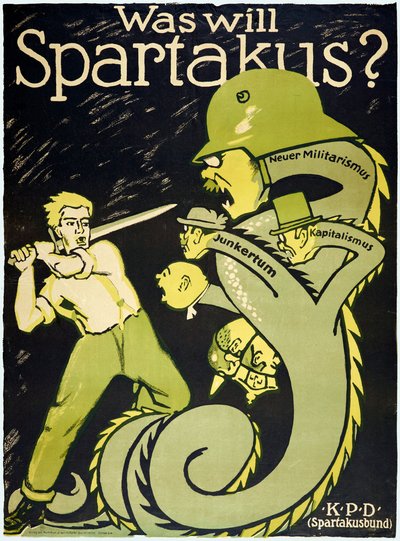 Alman Devrimi 1918-1919 Spartaküs Birliği (Spartakusbund) by Karl Jakob Hirsch