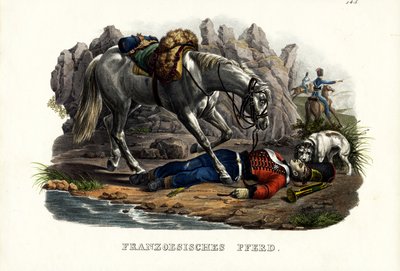 Fransız Atı, 1824 by Karl Joseph Brodtmann